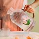 thumbnail image 3 of Jarra de agua de vidrio de 2200 ml con tapa, tetera de vidrio resistente al calor con una taza for preparar té helado, jugo y bebidas frías y calientes, 3 of 6