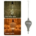 thumbnail image 2 of Westcharm Antique Silver Oriental Moroccan Pendant Light Ramadan Hanging Candle Lantern - Extra Large, 2 of 9