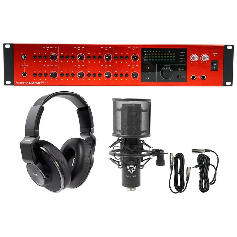 Focusrite CLARETT 8PREX Thunderbolt Audio Interface+AKG Headphones