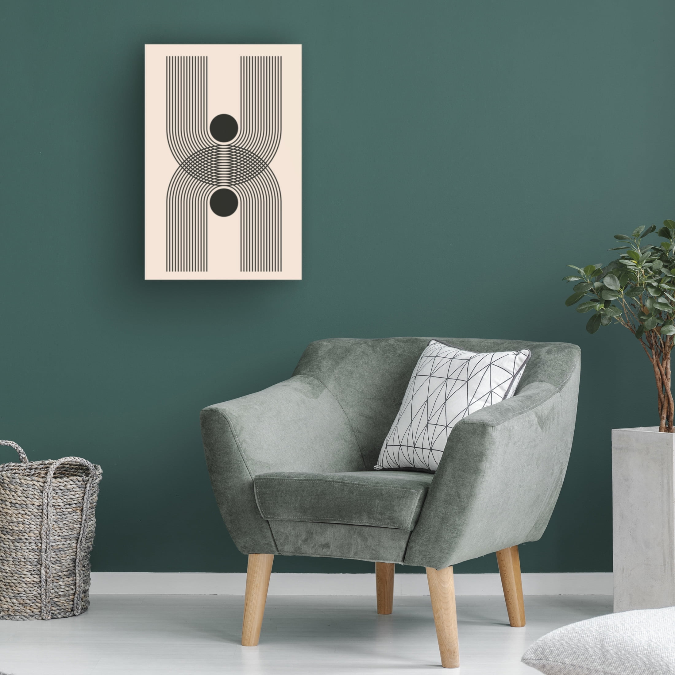 Trademark Fine Art jay stanley Black Boho Vibe Series 2 Canvas Wall Art