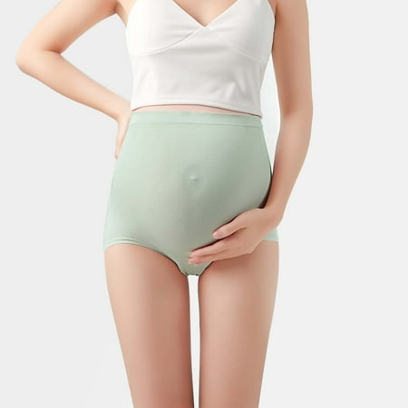 Bnwani Womens Underwear Womens Briefs Cotton Underpant Summer Savings Adjustable High Waist Breathable Maternity Panty S/M