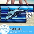 thumbnail image 4 of Toalla de playa de microfibra, toallas de viaje sin arena, toalla ligera de 180 x 100 cm, de secado rápido, súper absorbente, para acampar, piscina, gimnasio, yoga, regalo esencial para la playa para, 4 of 5