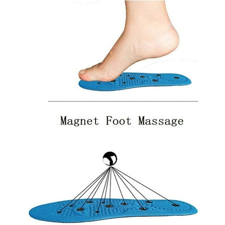

Cathalem Insoles for Women Work Shoes Acupoint relaxing insoleBreathable cool orthopedic insole foot Hiking Insoles for Men Blue One Size