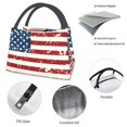 thumbnail image 4 of Disketp Vintage American Flag Bolsa Térmica Estampada, Bolsa Térmica Aislante para Almuerzo, Playa y Campamento, 4 of 6