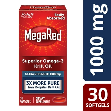 UPC 020525105264 product image for MegaRed Ultra Strength Omega-3 Krill Oil Supplement, 1000 mg, 30 Count | upcitemdb.com