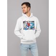 thumbnail image 2 of Surfing ICEE Bear - Arctic Wave Chill Graphic Men's Hoodie, 2 of 4
