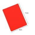 thumbnail image 6 of huanledash 1 Set Football Referee Warning Card Bright Color Thickened Anti-break PVC Soccer Referee Red And Yellow Cards Referee Tool, 6 of 7