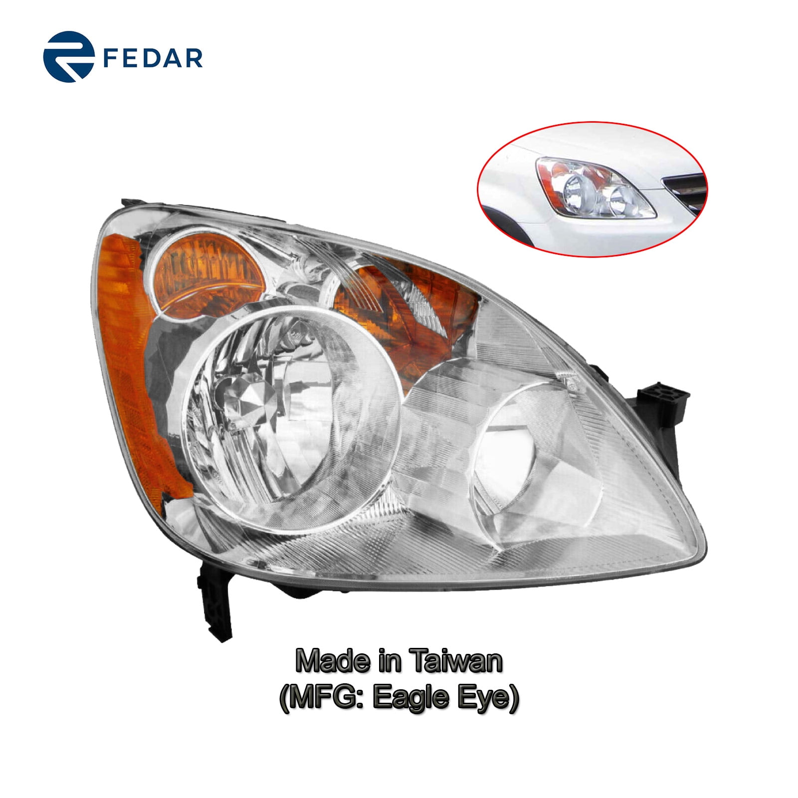 Headlight Lamp Fit 2005 2006 Honda CRV Passenger Side