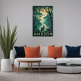 thumbnail image 5 of Tropical Amazon Classic Poster Retro Brazil Cityscape with Rivers & Lush Nature Canvas Poster, 5 of 8