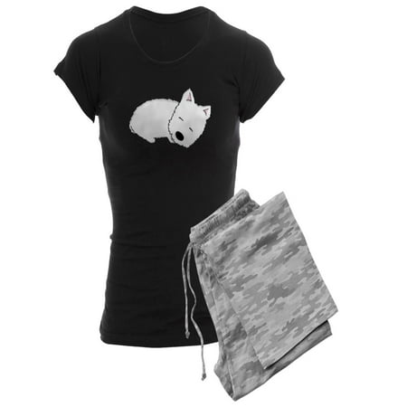 

CafePress - Sleeping Westie - Women s Dark Pajamas