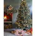 thumbnail image 3 of Pink Halloween Christmas Tree Skirt 36 Inches Large Christmas Skirt Tree, Halloween Ghost Orange Pumpkin Tree Skirt Christmas Decorations for Fireplace Party Holidays Indoor Outdoor, 3 of 7