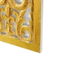 thumbnail image 5 of DecMode Gold Wooden Handmade Intricately Carved Arabesque Scroll Wall Decor, 5 of 14