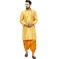 thumbnail image 3 of Mens Bollywood Style Indian Handmade Silk Blend Ethnic Party Wear Dhoti Kurta, 3 of 4
