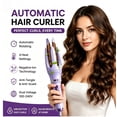 thumbnail image 3 of LEFINEE Automatic Hair Curler, Rotating Curling Iron with 4 Heat Settings, Negative Ion Technology, Dual Voltage Travel Hair Curler, Purple, 3 of 9