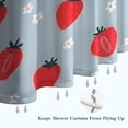 thumbnail image 6 of Strawberry Plants Fruit Flower Shower Curtain 72"x72" ,Bathroom Decorative Shower Curtains Set with 12 Hooks,Modern Waterproof Washable Shower Curtain, 6 of 6