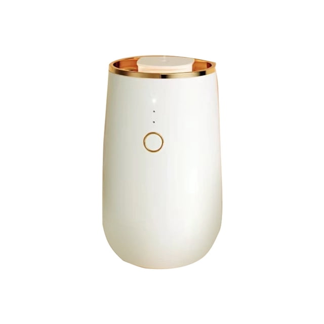Difusores sin agua para aceites esenciales Difusor de aromaterapia con 9 luces ambientales, con pilas y difusor inalámbrico de tecnología nano para niebla fría - Blanco JAMW Sencillez