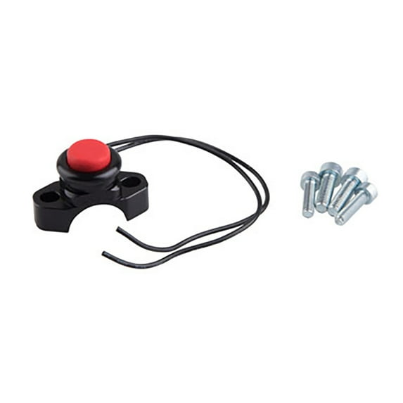 Ride Engineering Billet Engine Kill/Start Switch Black Compatible With Kawasaki KLX140R F 2021