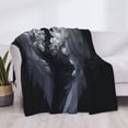 thumbnail image 3 of Naloa Elegant Feathered Floral Wings Flannel Fleece Throw Blanket for Bed Couch, Thick Blanket - All Seasons Suitable for Women, Men and Kids-50"x40", 3 of 6