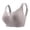 Grey, variant on Bra Non Wired Padded Full Cup Breathable Seamless Bustier Bralette for Women in Comfort Without Underwire Gray XXL