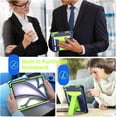 thumbnail image 4 of elitegadget Case for iPad Air 11 Inch (7th/6th Generation 2025/2024) - Dual Layer Protective Hybrid Cover Case with Kickstand (Navy Blue/Green), 4 of 5
