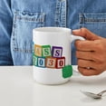 thumbnail image 4 of CafePress - Class Of 2030 Blocks Large Mug - 15 oz Ceramic Large White Novelty Mug, 4 of 6