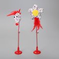 thumbnail image 4 of 2PCS Chat Teaser Jouet Créatif Plume Cloche Printemps Chat Jouet Chat Jouet Interactif, 4 of 9