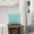 thumbnail image 2 of Home Soft Things Supersoft 20-inch Throw Pillow Covers (Set of 4) Light Blue Polyester, 2 of 5