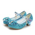 thumbnail image 1 of Zapatos de cuero de princesa mariposa para niños, zapatos de tacón alto con lazo de diamante, zapatos de baile con purpurina para niñas, zapatos de baile de fiesta a la moda, 1 of 4