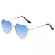 thumbnail image 1 of 4x Gafas de forma de corazón con marco de metal para mujeres adultas Gafas de de estilo moderno Gafas para niñas UVA UVB 4 piezas, 1 of 7