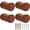 Walnut Brown, variant on 6 Pack Natural Solid Walnut Wall Hooks – Heavy Duty Wooden Coat Hooks with 11lb Capacity, Rustic Entryway Hangers for Jackets, Hats & Bags, Easy Installation with Screws Included