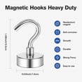 thumbnail image 2 of 6 pieces of magnetic hooks, more than 22 pounds of tensile magnetic magnet links, heavy type, linked magnet, used for ceiling, for refrigerators, kitc, 2 of 4