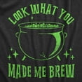 thumbnail image 2 of Womens Look What You Made Me Brew T Shirt Funny Spooky Halloween Party Witch Cauldron Tee for Ladies Womens Graphic Tees, 2 of 9