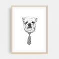 thumbnail image 2 of Cooldog - Illustration Dog Sketch Humor Black and White Animal Line Art Unframed Wall Art Print 12 x 16 inches, 2 of 16