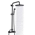 thumbnail image 5 of Proox Rainfall Showerhead Wall Mounted Bath Hand Shower System with Adjustable Slide Bar, 5 of 7