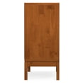 thumbnail image 4 of Simpli Home Harper 30 inch Wide Solid Hardwood Mid-Century Modern Low Storage Cabinet in Teak Brown, 4 of 11