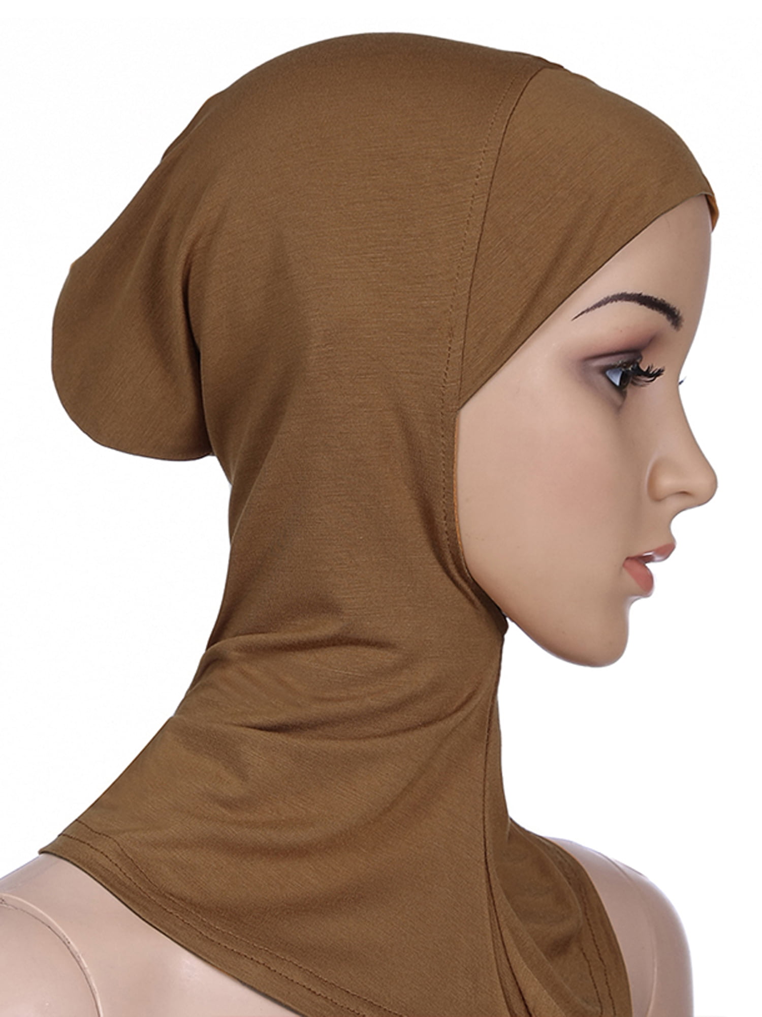 Women's Under Scarf Hat Cap Bone Bonnet Ninja Hijab Islamic Neck Cover Muslim 
