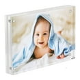 thumbnail image 3 of Yannee Transparent Acrylic Photo Frame Magnetic Poster Display Stand, 3 of 12