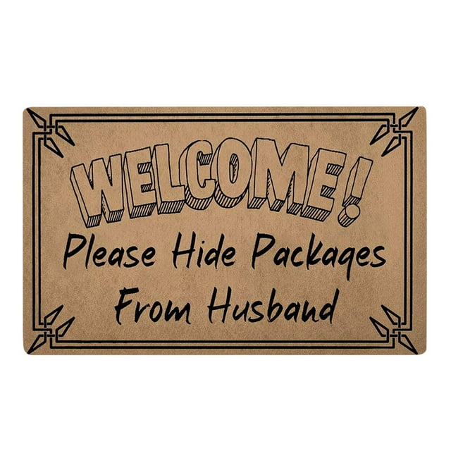 Door Mat Welcome Decor Doormat Doormats for Indoor Entrance Home Natural, Low Profile, Durable Rug for Indoor Outdoor Entry Floor Washable Waterproof Home Gift for Housewarming 16x24IN
