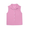 thumbnail image 5 of enyan Girls Shirts Girls Short Sleeve Shirts Kids Cute Pleated Hem T-Shirts Summer Fashion Tops Tees,Purple,15-16Years, 5 of 6