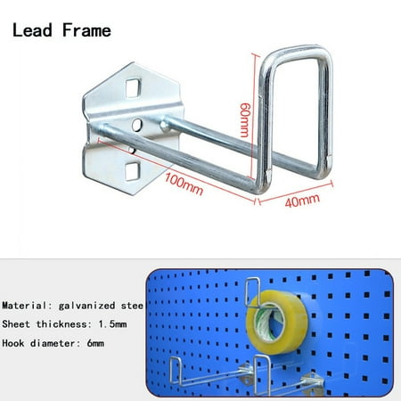 

1Pc Tools Wall-Mounted Hole Board Hook Hardware Tool Storage Rack Hanger Hook