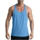 thumbnail image 2 of pstuiky Camisetas sin mangas para hombre, Camiseta deportiva informal de cuello redondo para hombre, de moda, color sólido Tops elegantes para mujer l, 2 of 8