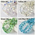 thumbnail image 5 of U8MO 20pcs Shiny Heart Faceted Crystal Glass 8mm 10mm Loose Beads for Jewelry Making-8mm-Violet AB, 5 of 8
