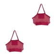 thumbnail image 4 of VONKY Grand Sac à Jouets de Plage Sac de Piscine Sac à Main en Maille Rose Rouge Grand 2Set, 4 of 6