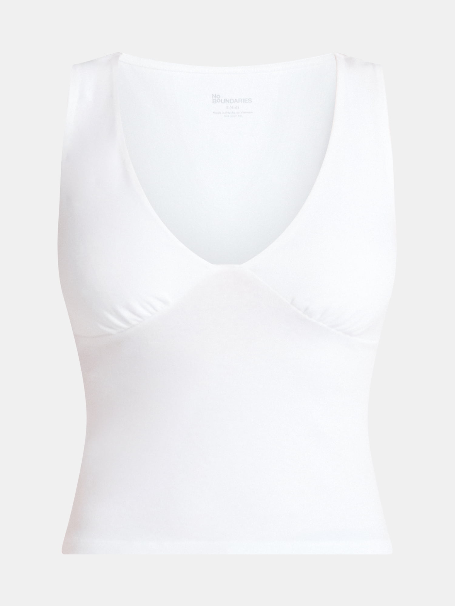 No Boundaries Plunge Neckline Tank Top, Women’s