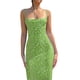 thumbnail image 2 of VISgogo Vestido de mujer, correa de espagueti, sin mangas, sin espalda, ajustado, estampado floral, vestidos largos VISgogo  moda, 2 of 5
