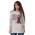 thumbnail image 3 of Home Where Dog Is Cute Pet Owner Women's Long Sleeve T Shirt Brisco Brands S, 3 of 5