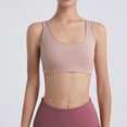 thumbnail image 2 of COMVALUE Womens Sports Bra Soft Touch Moisture-Wicking Bra, Moderate Support Bra for Women (Pink, L), 2 of 7