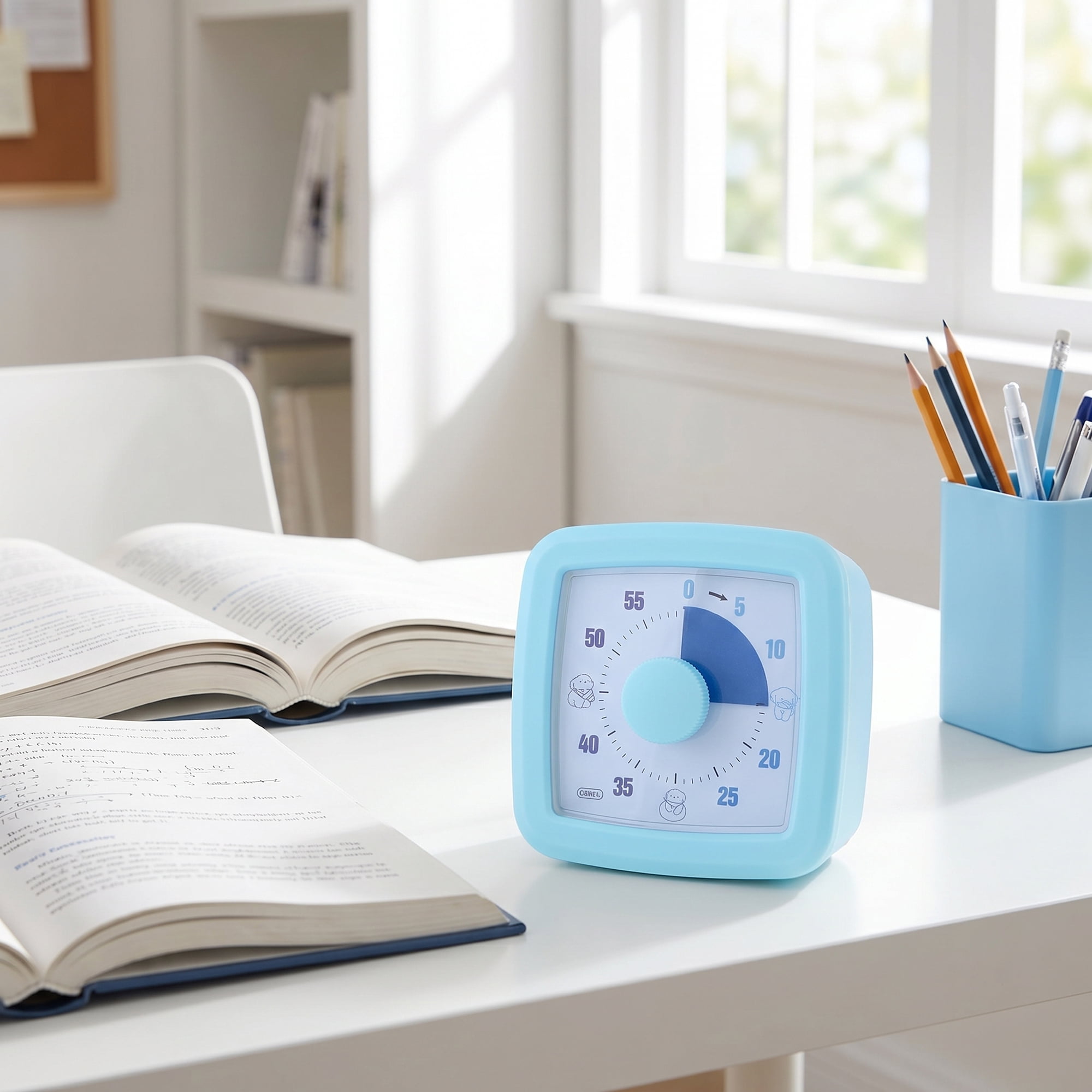 Unique Bargains 60 Minute Digital Visual Timer with Loud Alarm for Studying Blue A
