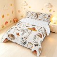 thumbnail image 2 of Homewish Boho Wild Mushroom Queen Comforter Set,Vintage Botanical Fungi Comforter Sets Queen,White,Reversible,3pcs,1 Comforter and 2 Pillowcases, 2 of 7