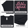 thumbnail image 5 of Bride Squad T-Shirt Bridesmaid Gift Bachelorette Party Wedding Group Tee, 5 of 6
